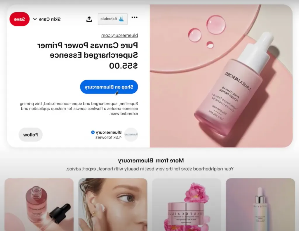 Faciliter l'acte d'achat sur Pinterest